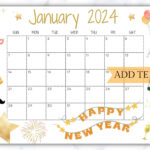 Homemade Gifts Made Easy Calendar January 2024 | Printable Wall |  Calendar 2024