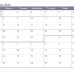 July And August 2024 Printable Calendar |  Calendar 2024