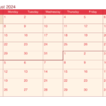 July And August 2024 Printable Calendar | Calendar For June July August 2024