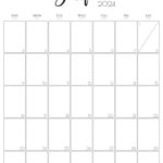 June 2024 Calendar   20 Cute & Free Printables | Saturdaygift | Free Printable Monthly Calendar June 2024