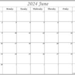 June 2024 Calendar | Free Printable Calendar | Free Printable Calendar For June 2024