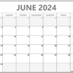 June 2024 Calendar | Free Printable Calendar | June 2024 Calendar Free Printable