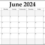 June 2024 Calendar | Free Printable Calendar | Show Me A Calendar For June 2024