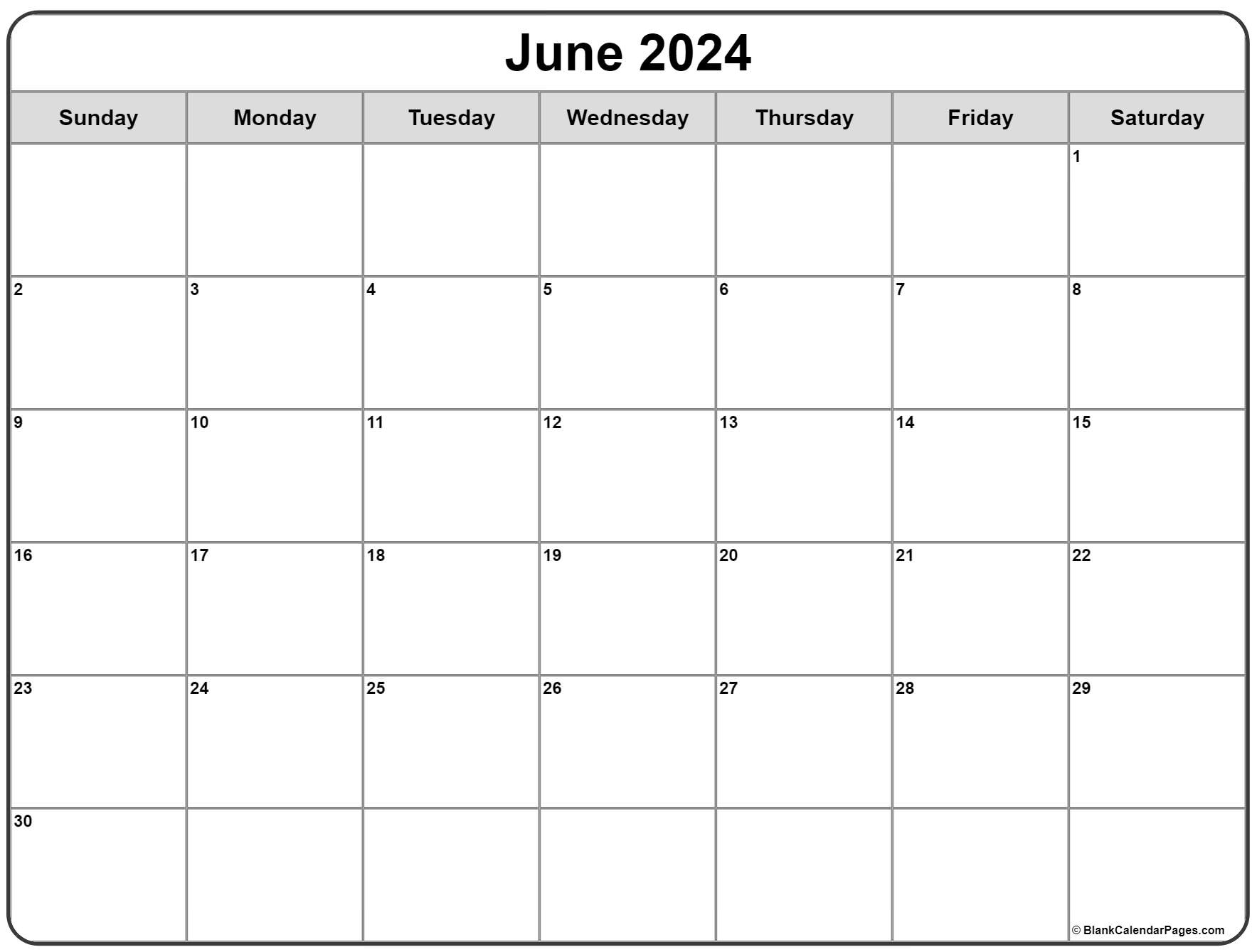 Show Me A Calendar For June 2024 | Calendar 2024 | Printable Calendar 2024