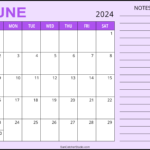 June 2024 Calendar (Free Printable) – Diy Projects, Patterns |  Calendar 2024