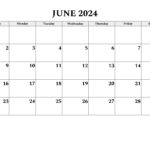 June 2024 Calendar | Free Printable Pdf, Xls And Png | June 2024 Printable Calendar Pdf