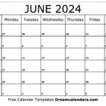 June 2024 Calendar   Free Printable With Holidays And Observances | Blank Printable June 2024 Calendar