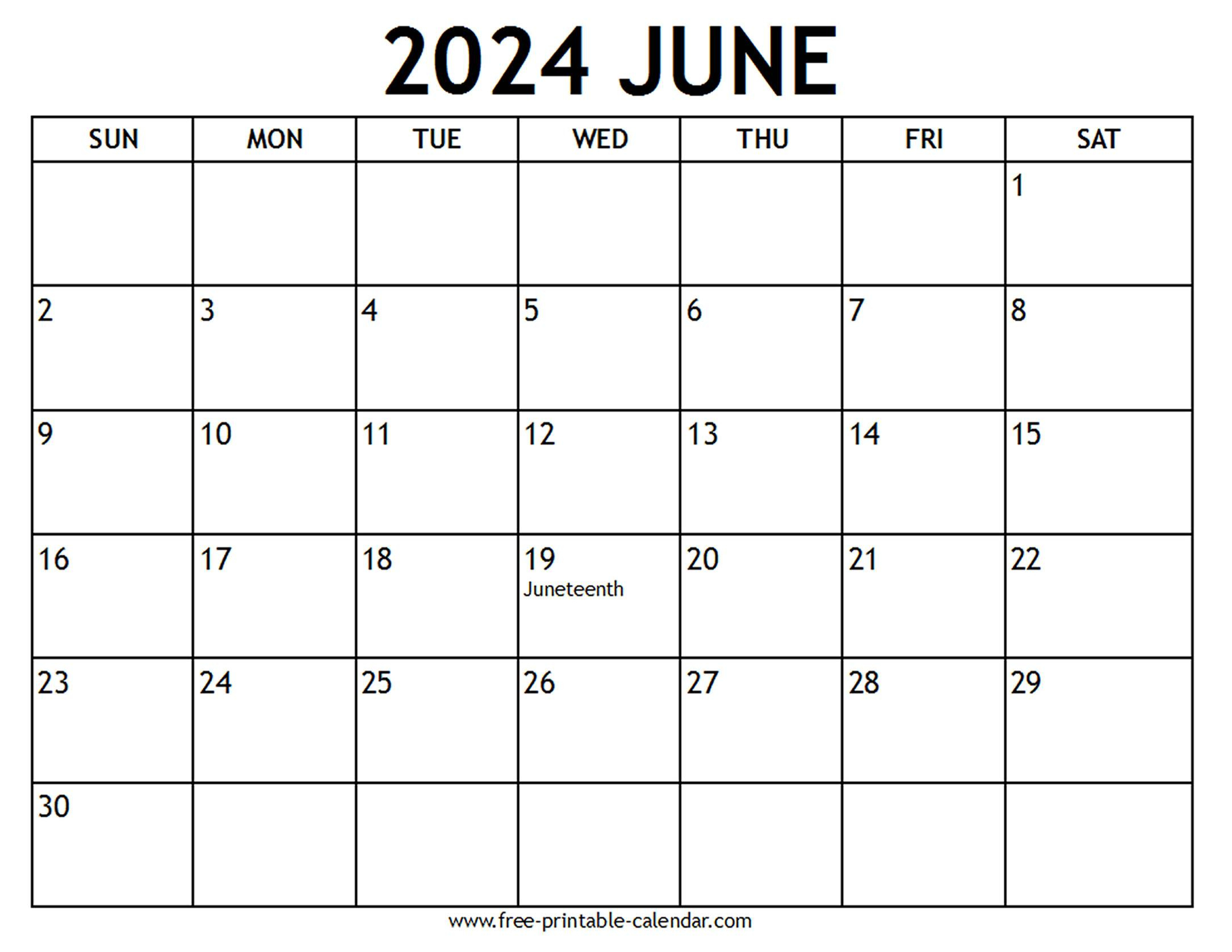 June 2024 Calendar Us Holidays - Free-Printable-Calendar | Calendar 2024