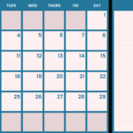 June 2024 Calendar With Lines Template   Edit Online & Download | June 2024 Calendar With Lines