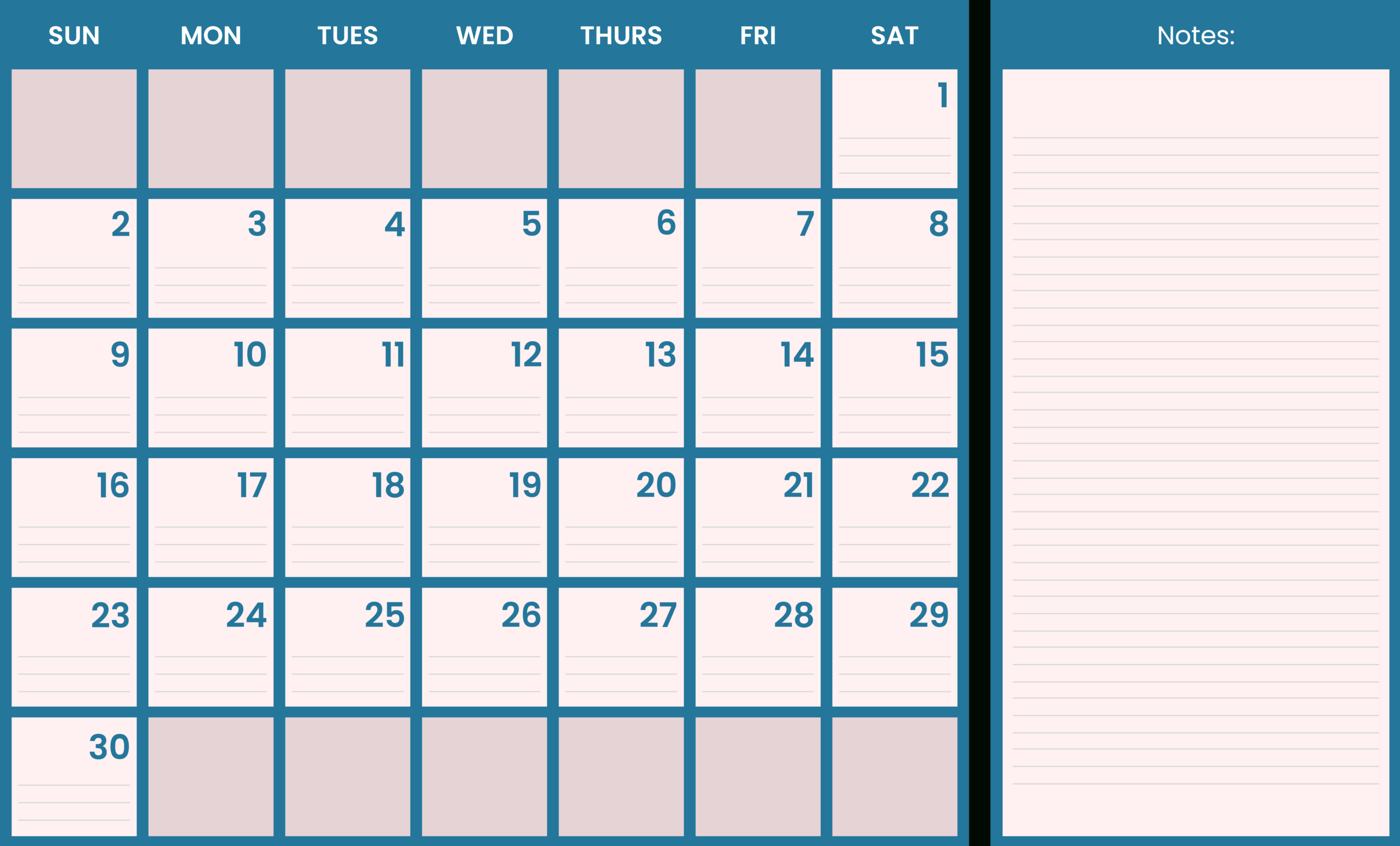 June 2024 Calendar With Lines Template - Edit Online &amp;amp; Download | June 2024 Calendar With Lines