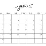 June 2024 Calendars   50 Free Printables | Printabulls | Calendar For Month Of June 2024