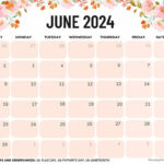 June 2024 Calendars (52 Free Pdf Printables) | Show Me The Calendar For June Of 2024