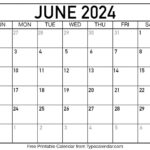 June 2024 Calendars | Free Printable Templates | July 2024 June 2024 Calendar Printable