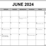 June 2024 With Holidays Calendar | 2024 June Calendar With Holidays