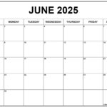 June 2025 Calendar | Free Printable Calendar |  Calendar 2024