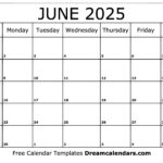 June 2025 Calendar   Free Printable With Holidays And Observances | Month Of June 2025 Calendar