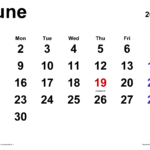 June 2025 Calendar | Templates For Word, Excel And Pdf | Month Of June 2025 Calendar