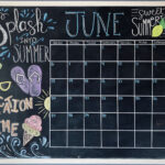 June Chalkboard Calendar 2021 In 2024 | Chalkboard Calendar, Dry |  Calendar 2024