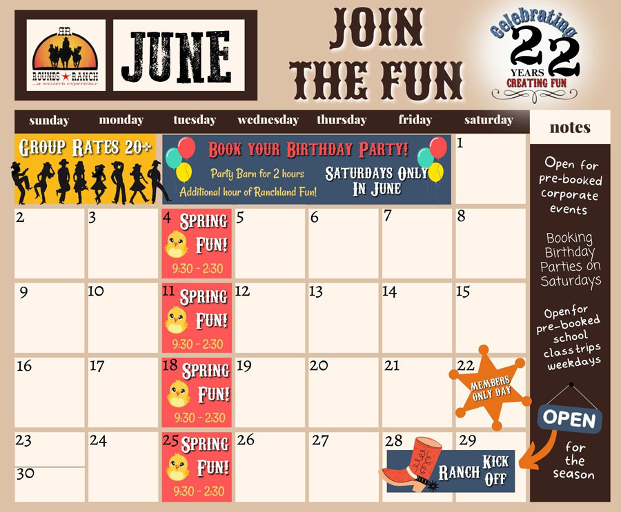 June-Event-Calendar-2024 - Rounds Ranch | Calendar of Events For June 2024