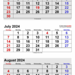 June July August Calendar 2024 In 2024 | August Calendar, July |  Calendar 2024