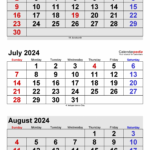 June July August Calendar 2024 In 2024 | August Calendar, July | Calendar For The Month Of June And July 2024