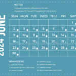 Lunar Calendar June 2024 In Eps, Jpg, Illustrator, Word, Svg | Moon Calendar For June 2024