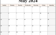 May 2024 Calendar | Free Printable Calendar |  Calendar 2024