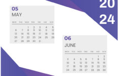 May And June 2024 Calendar Template – Edit Online & Download |  Calendar 2024