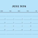 Page 2   Free Printable, Custom June 2024 Calendar Templates | Canva | June 2024 Calendar General Blue