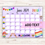 Pride Calendar   Etsy |  Calendar 2024