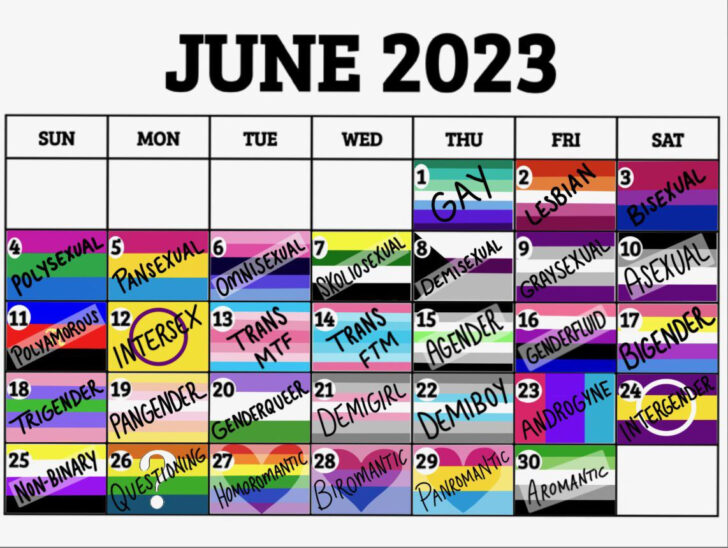 June 2024 Pride Month Calendar | Calendar 2024