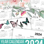 Printable Calendar | Free Printable Monthly Calendars To Download | Printable Calendar 2024 Homemade Gifts Made Easy