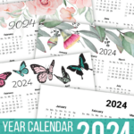 Printable Calendar | Free Printable Monthly Calendars To Download | Printable Monthly Calendar 2024 Homemade Gifts Made Easy