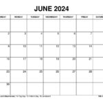 Printable June 2024 Calendar Templates With Holidays |  Calendar 2024