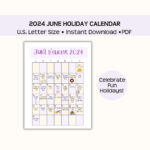 Printable June 2024 Holiday Calendar, Fun, Wacky, And National |  Calendar 2024