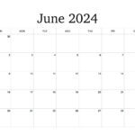 Printable June Monthly Calendar [ 2024 ]   Hey Donna |  Calendar 2024