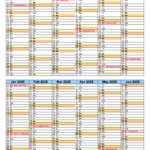 Split Year Calendars 2024/2025 (July To June)   Pdf Templates | August 2024   June 2025 Calendar