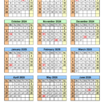 Split Year Calendars 2024/2025 (July To June)   Pdf Templates | Calendar July 2024   June 2025