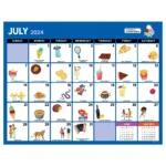 Tf Publishing July 2024 June 2025 Monthly Desk Calendar 17X22 | Desk Calendar July 2024   June 2025