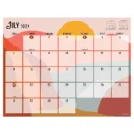 Tf Publishing July 2024 June 2025 Monthly Desk Calendar 17X22 Landscapes |  Calendar 2024