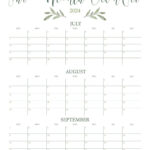 Three Month/Quarterly Calendars   36 Free Calendars | Printabulls | 3 Month Calendar 2024 June July August