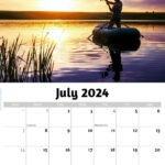 2024 Wall Calendar | Fishing And Hunting | July 2024 Fishing Calendar