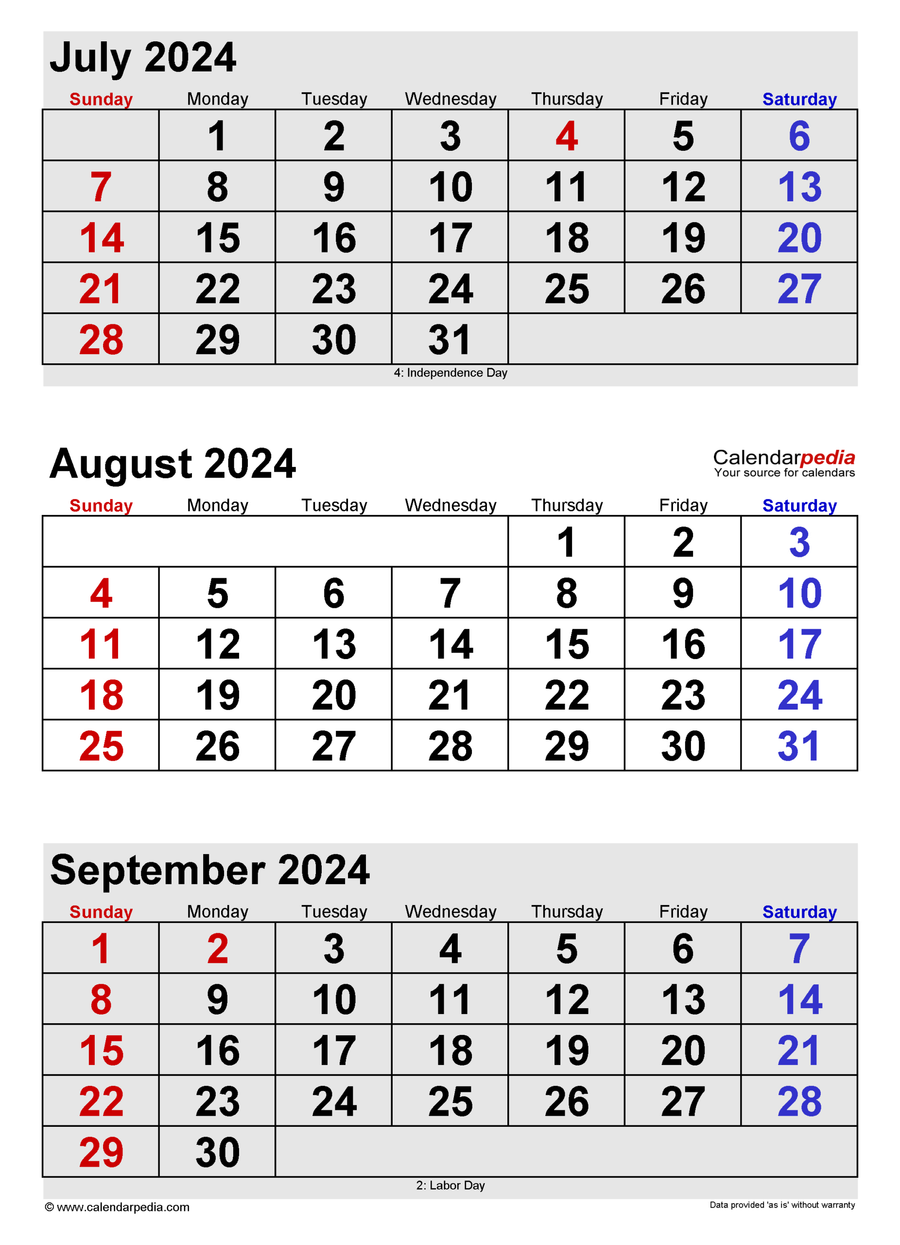 August 2024 Calendar | Templates For Word, Excel And Pdf | Calendar 2024