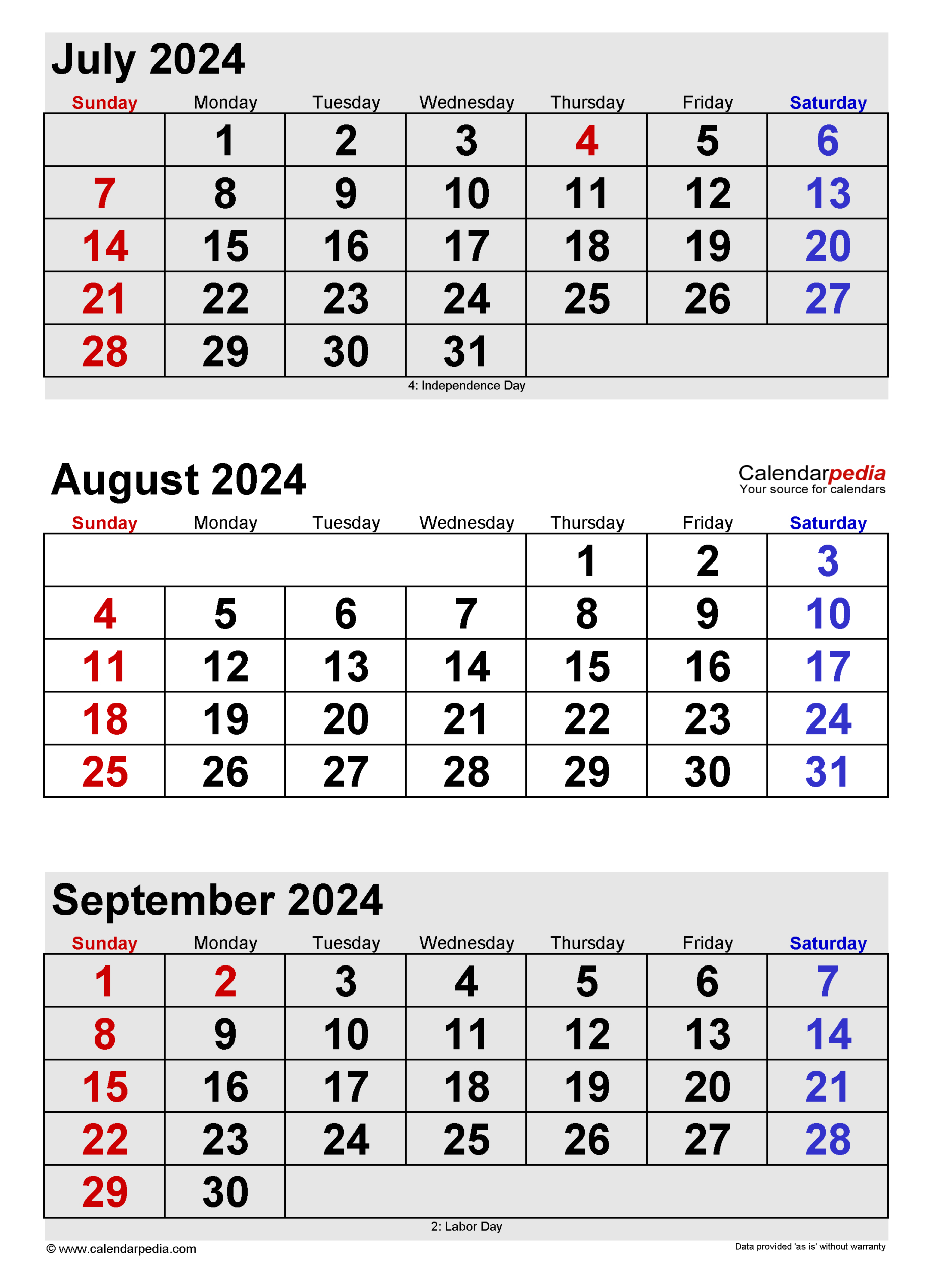 August 2024 Calendar | Templates For Word, Excel And Pdf | Two Month Calendar July August 2024