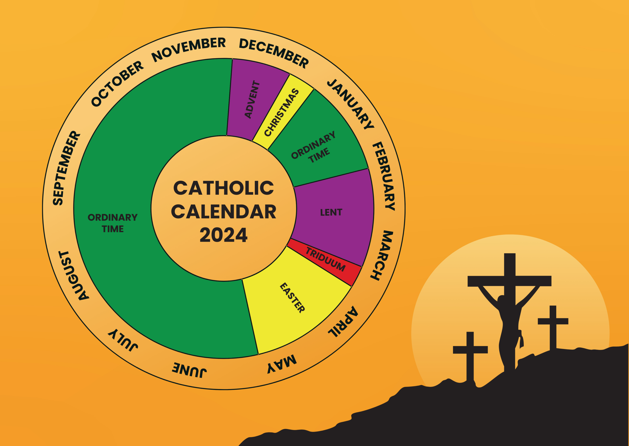 Catholic Calendar 2024 Template - Edit Online &amp;amp; Download Example | Calendar 2024