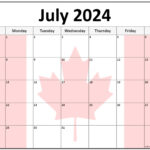 Collection Of July 2024 Photo Calendars With Image Filters. | July 2024 Calendar Canada