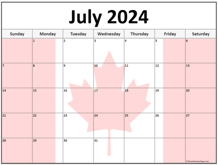 July 2024 Calendar Canada | Calendar 2024