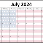 Collection Of July 2024 Photo Calendars With Image Filters. | July 2024 Calendar USA