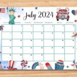 Editable July 2024 Calendar, 4Th July Independence Day, Printable |  Calendar 2024