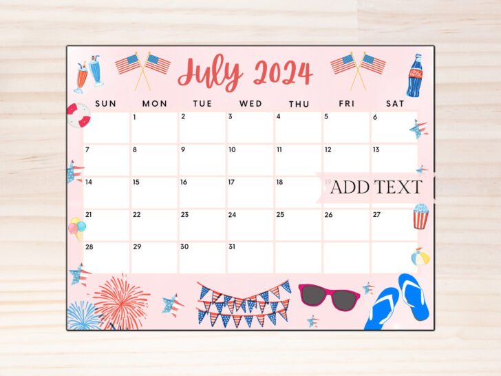 July Summer Calendar 2024 | Calendar 2024